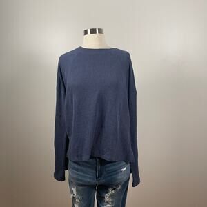 Saturday Sunday Anthropologie • Ribbed Wide Long Sleeve Top